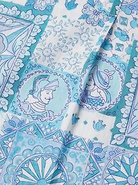 Brussels Printed Cotton Midi-Dress