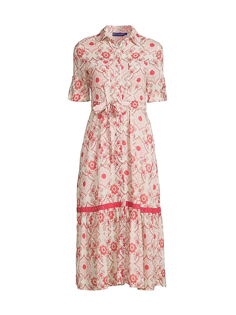 Carmel Cotton Floral Shirtdress