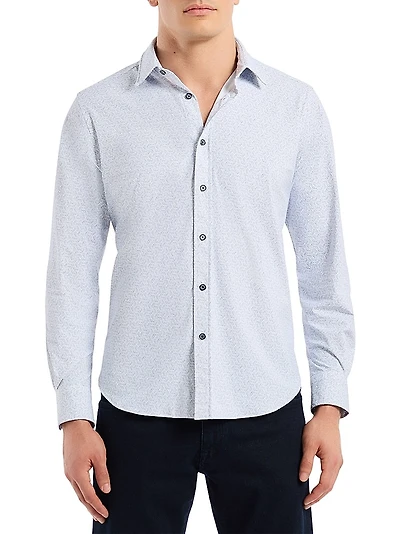 Asterik Button-Front Shirt