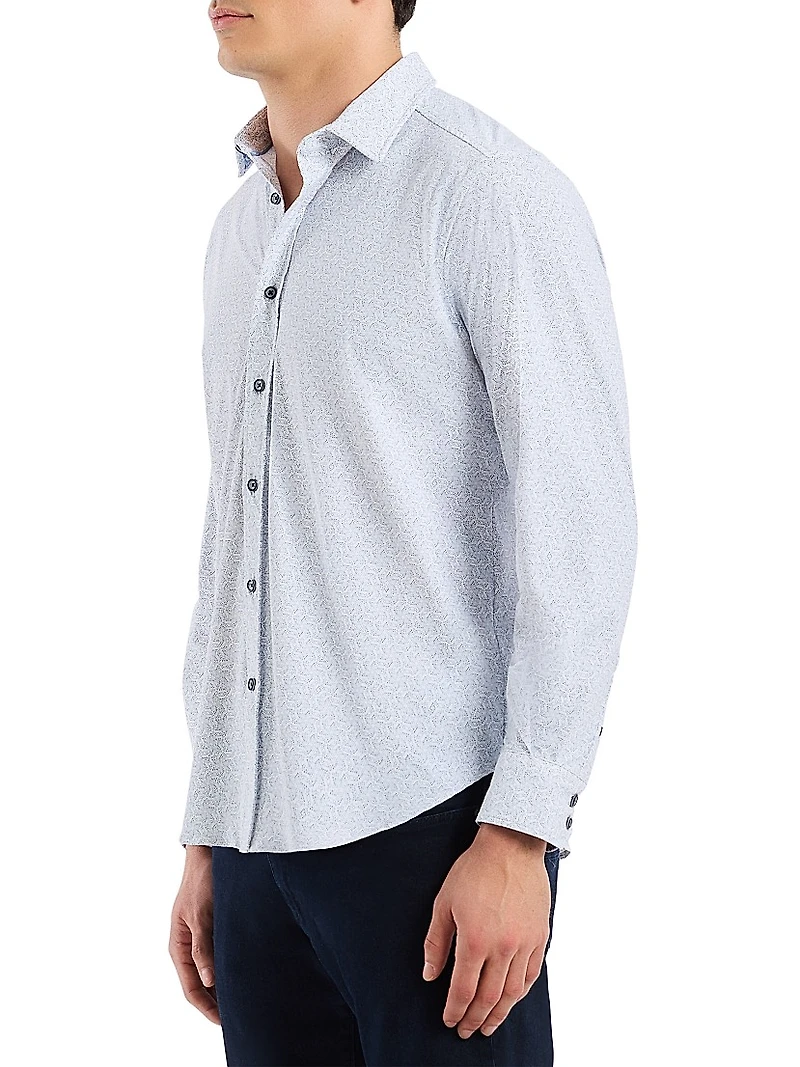 Asterik Button-Front Shirt