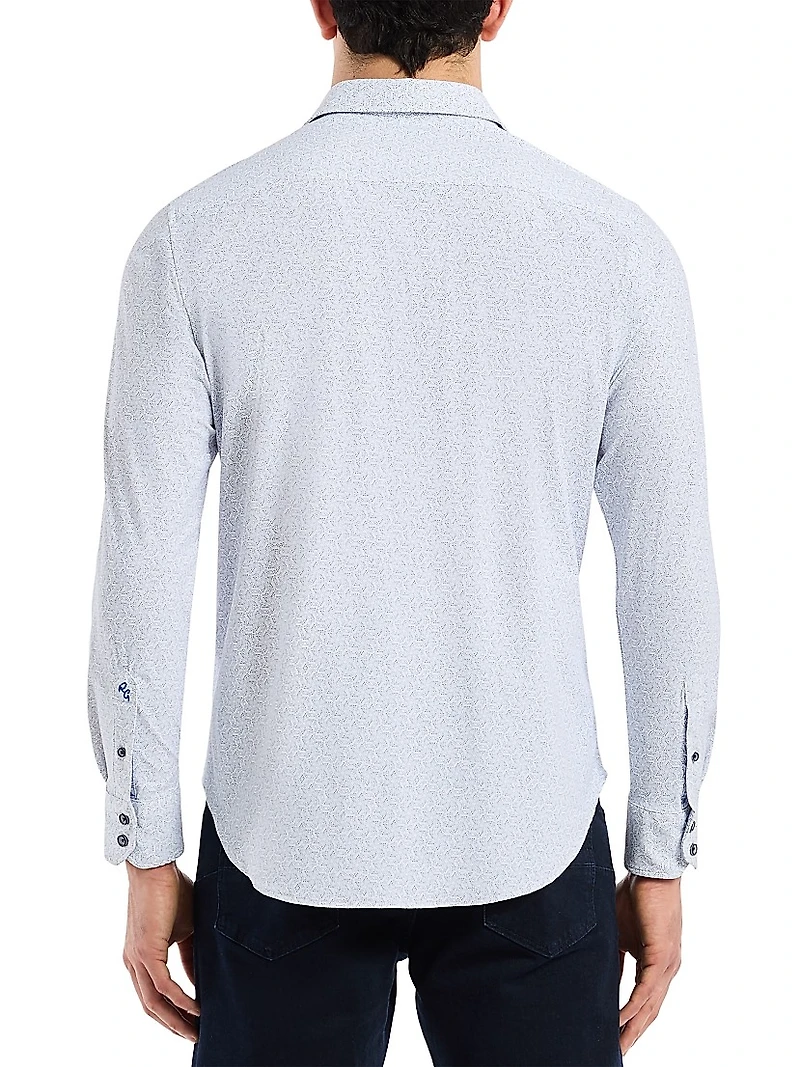 Asterik Button-Front Shirt
