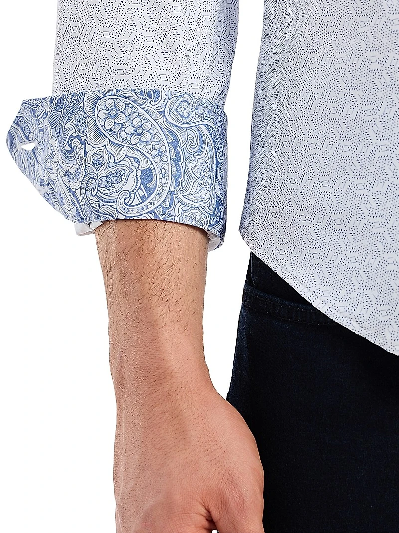 Asterik Button-Front Shirt