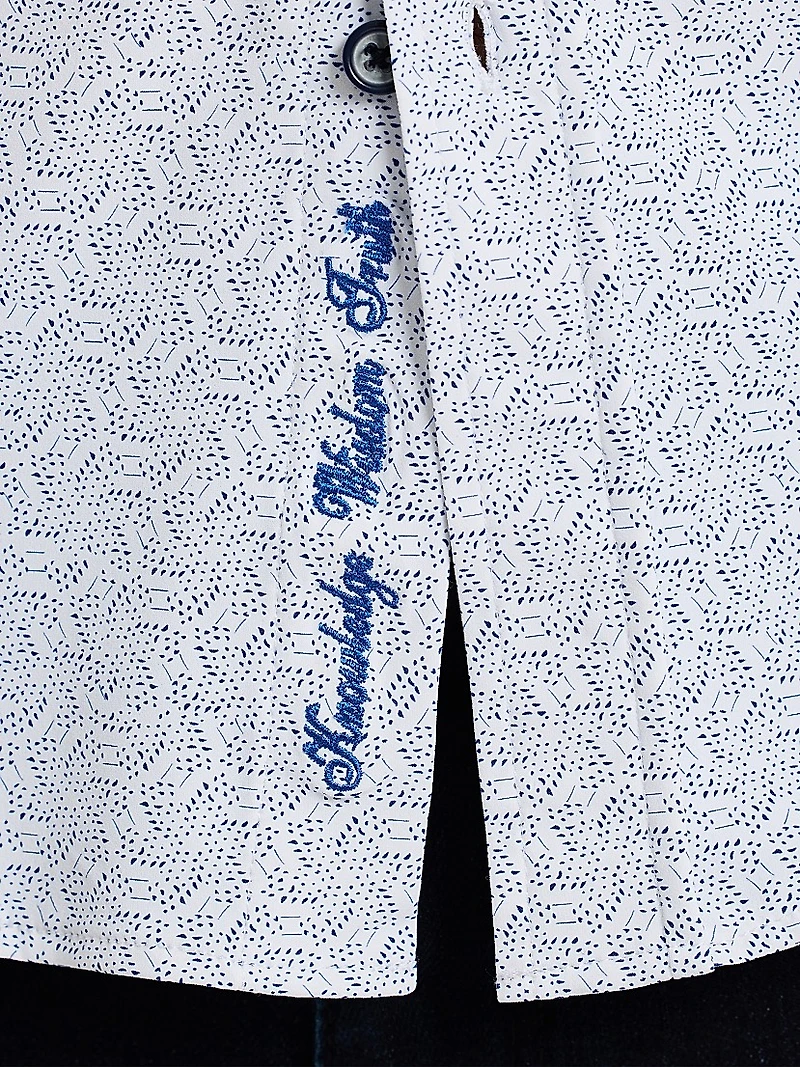Asterik Button-Front Shirt