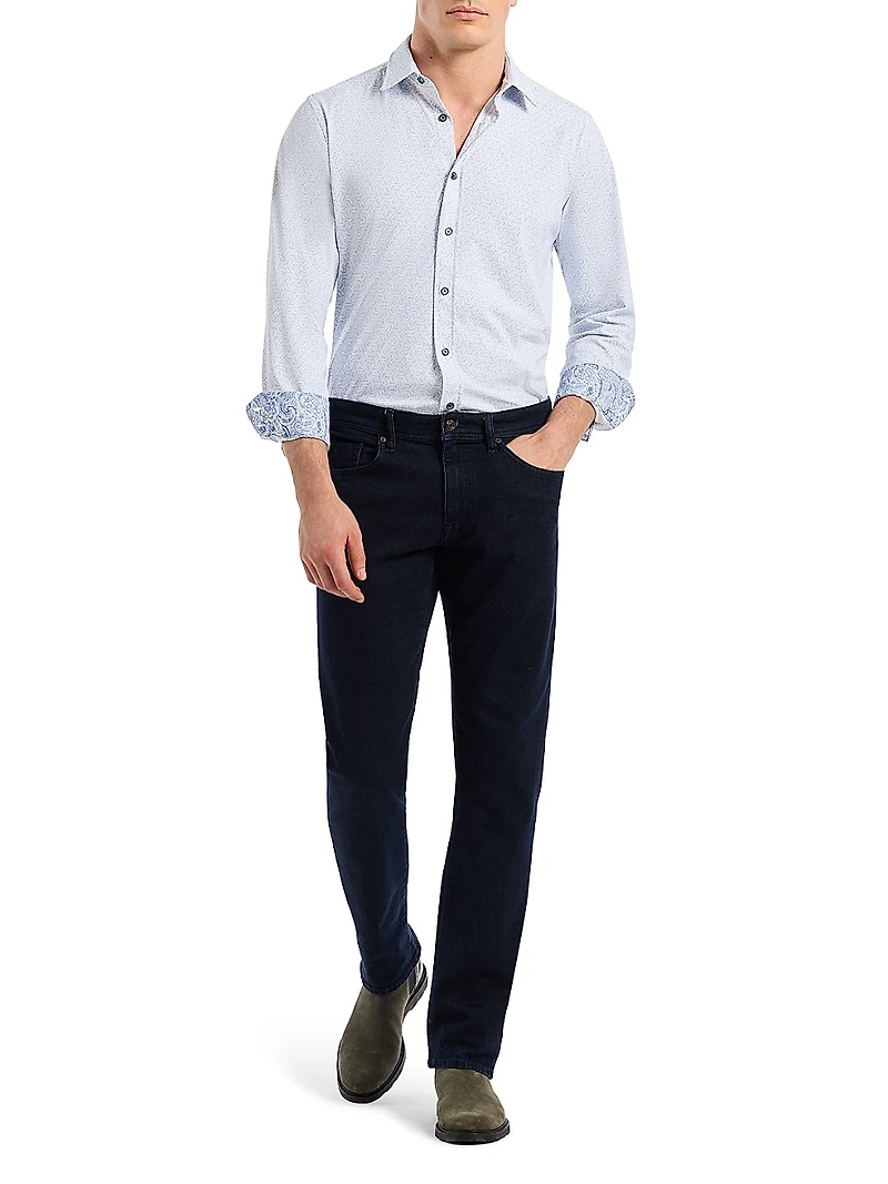 Asterik Button-Front Shirt
