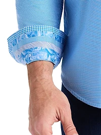 Kenmare Micro Houndstooth Button-Front Shirt