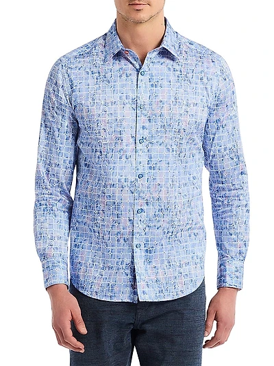 Amsterdam Geo Print Button-Front Shirt