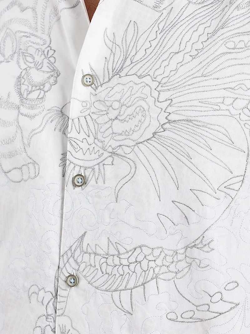 Maelstorm Embroidered Button-Front Shirt