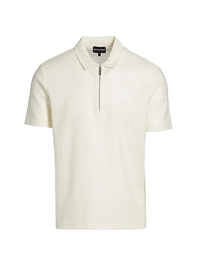 Knit Half-Zip Polo Shirt