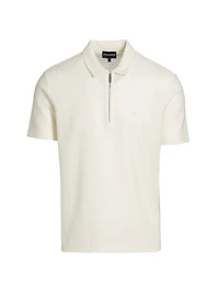 Knit Half-Zip Polo Shirt