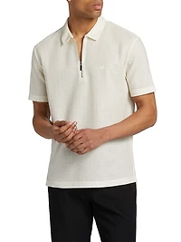 Knit Half-Zip Polo Shirt