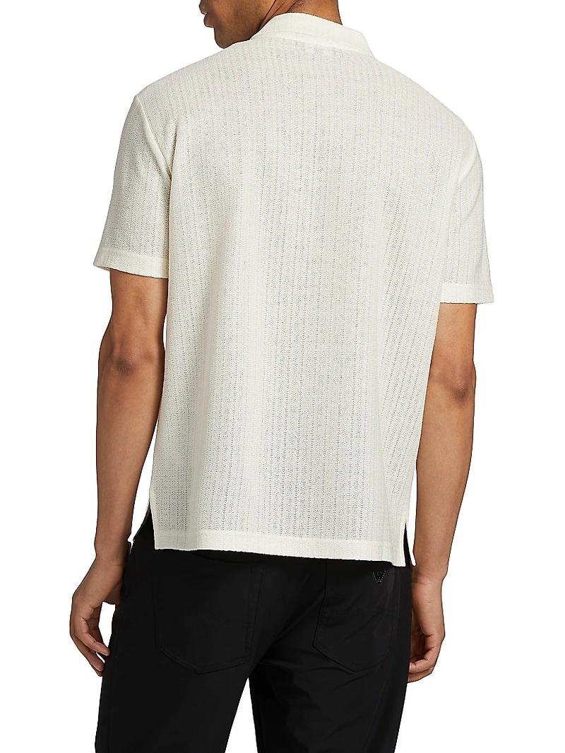 Knit Half-Zip Polo Shirt