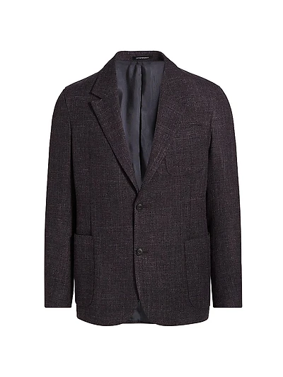 Soft Wool, Silk, & Linen Blazer