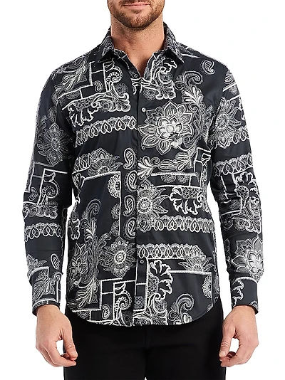 Arden Floral Button-Front Shirt