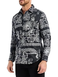 Arden Floral Button-Front Shirt