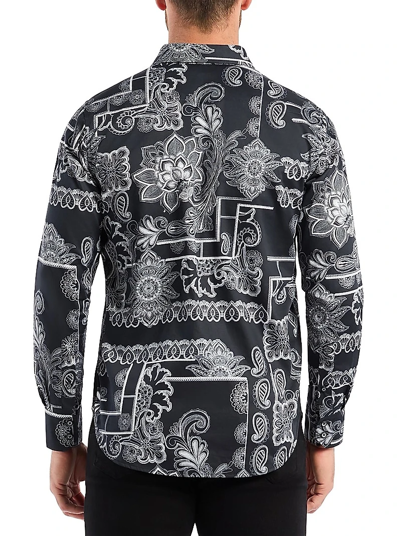 Arden Floral Button-Front Shirt