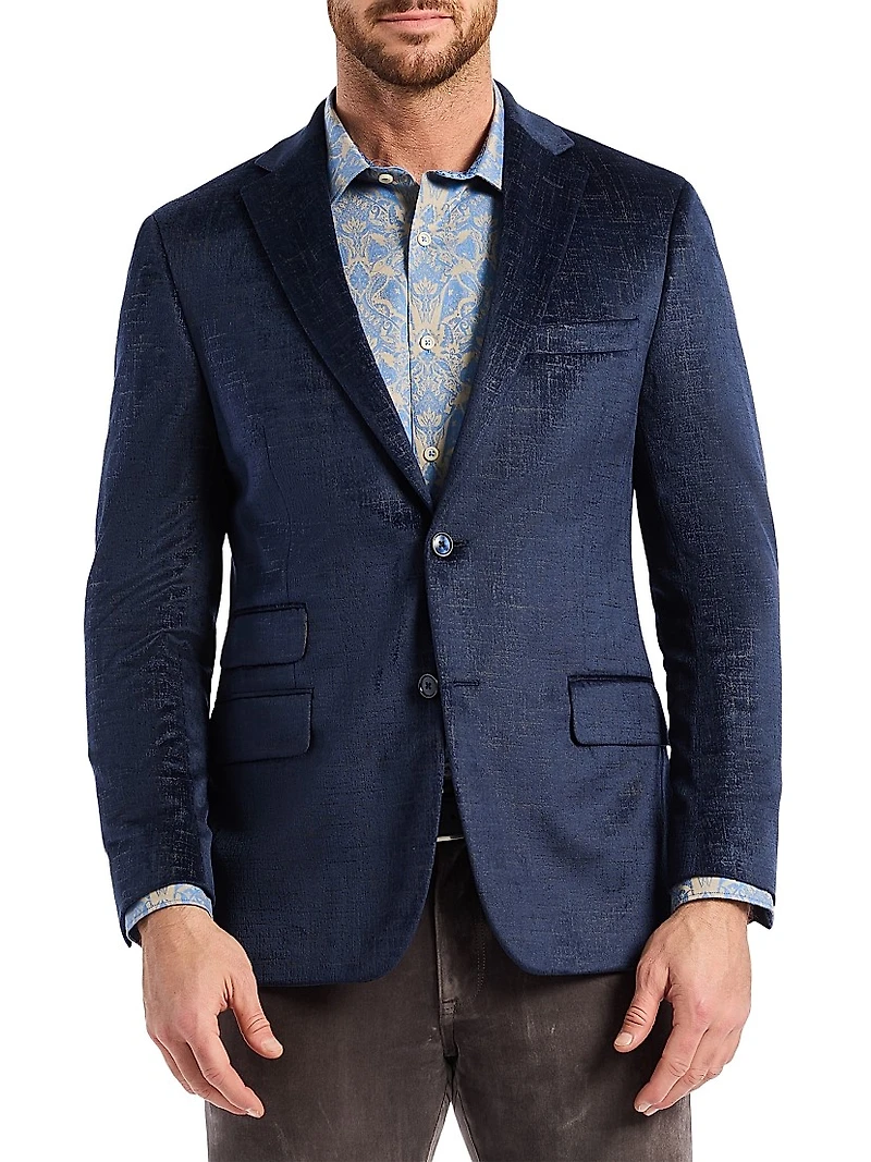 Ramon Crosshatch Woven Sport Coat