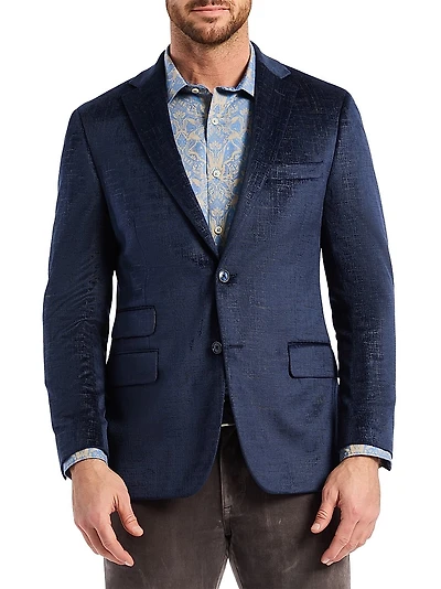 Ramon Crosshatch Woven Sport Coat