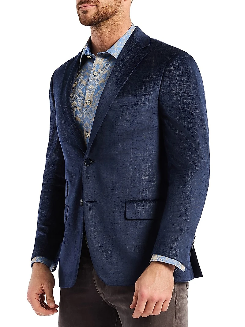Ramon Crosshatch Woven Sport Coat