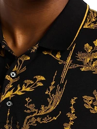 Vakos Printed Cotton Polo