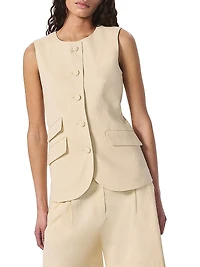 Slade Linen-Blend Vest