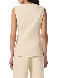 Slade Linen-Blend Vest