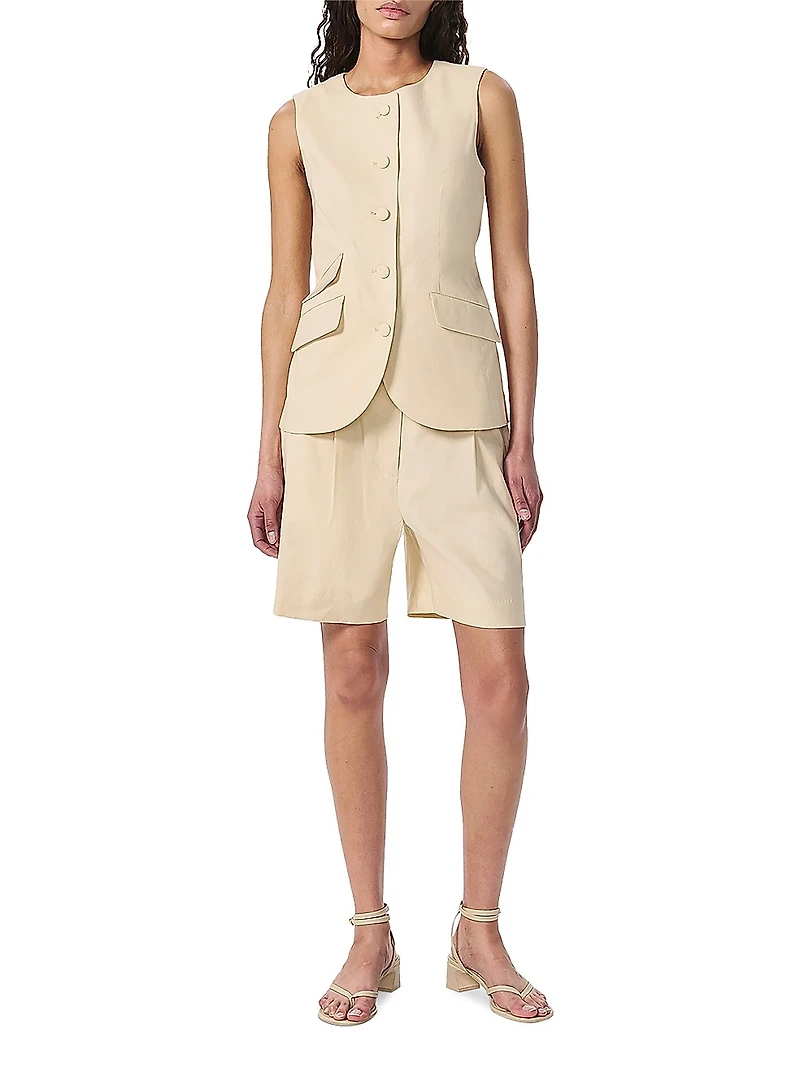 Slade Linen-Blend Vest