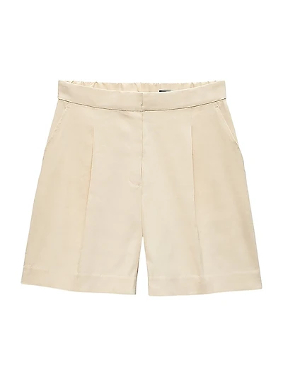 Leona Linen-Blend Shorts