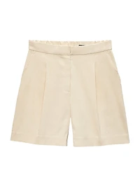 Leona Linen-Blend Shorts