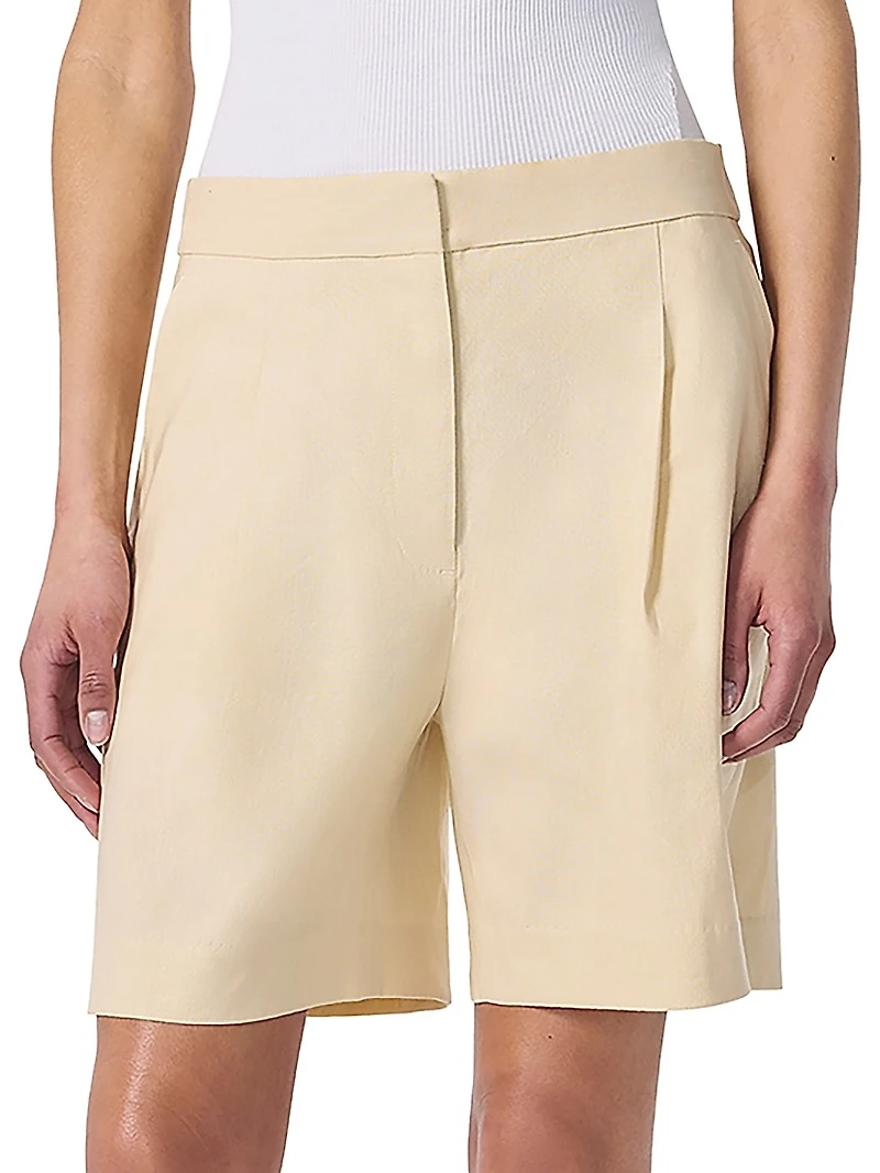 Leona Linen-Blend Shorts