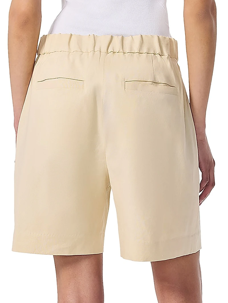 Leona Linen-Blend Shorts