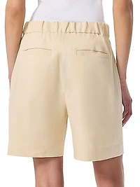 Leona Linen-Blend Shorts