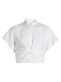 Gretchen Poplin Twisted Shirt