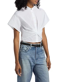 Gretchen Poplin Twisted Shirt