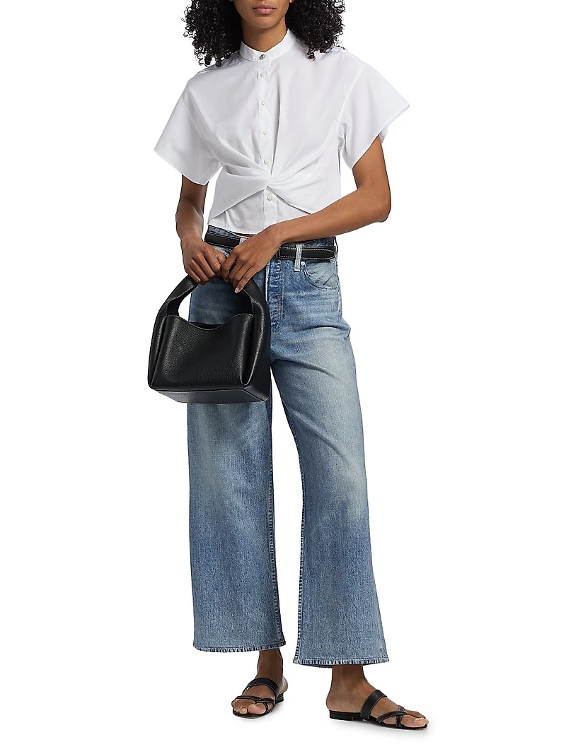Gretchen Poplin Twisted Shirt