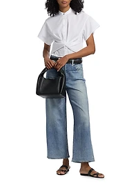 Gretchen Poplin Twisted Shirt