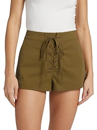 Leon Lace-Up Relaxed Shorts