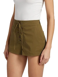 Leon Lace-Up Relaxed Shorts