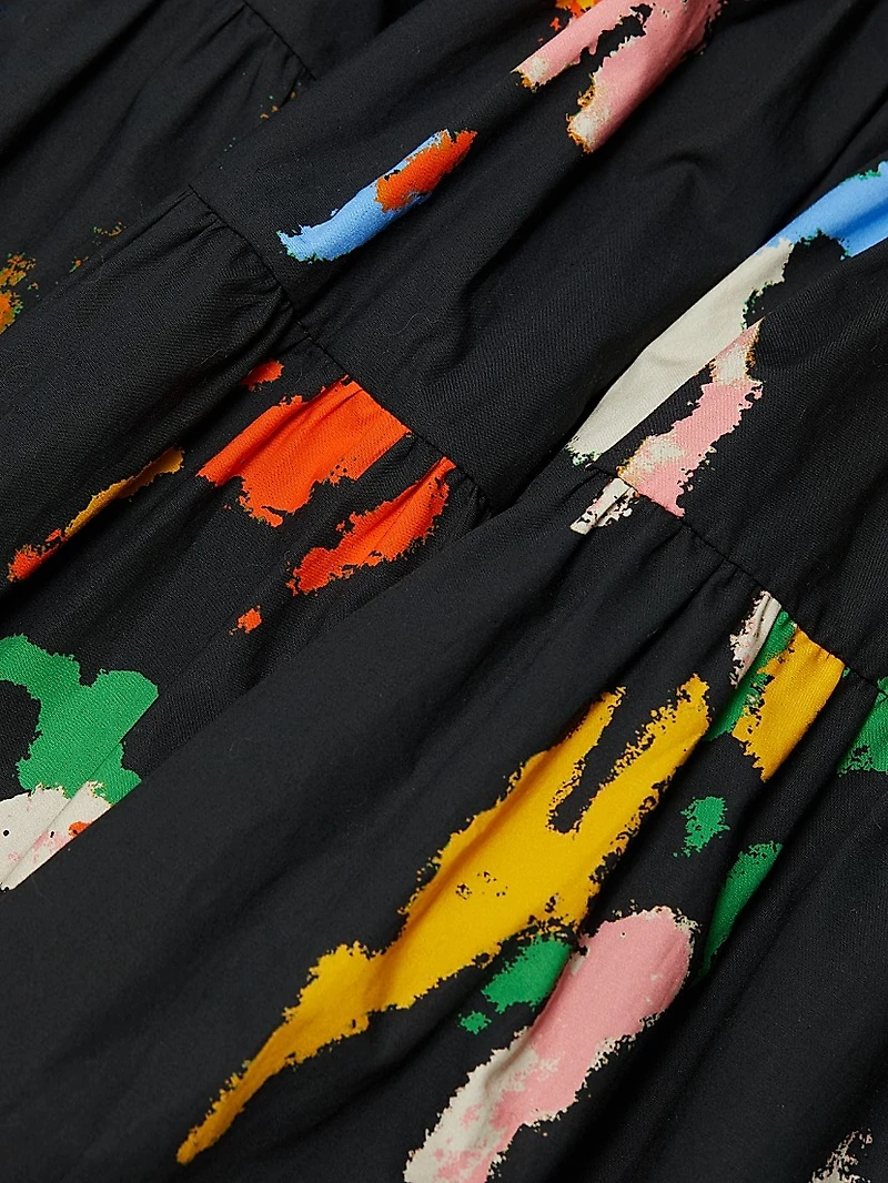 Jayden Printed Cotton Midi-Skirt