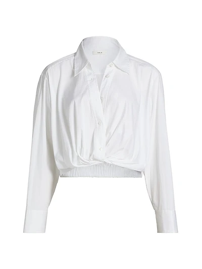 Leo Cotton Long-Sleeve Top