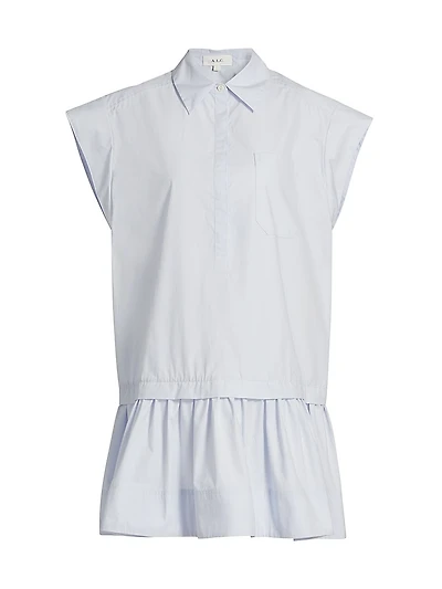 Brock Cotton Drop-Waist Minidress