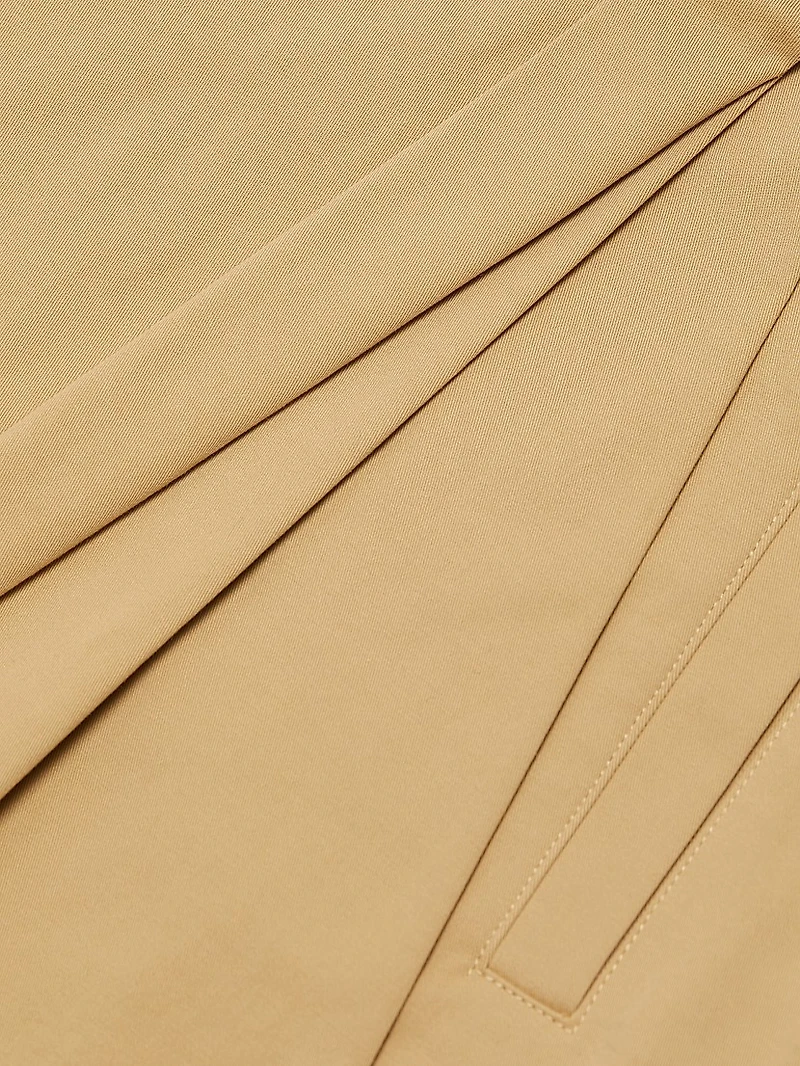 Brody Pleated Stretch Cotton Shorts