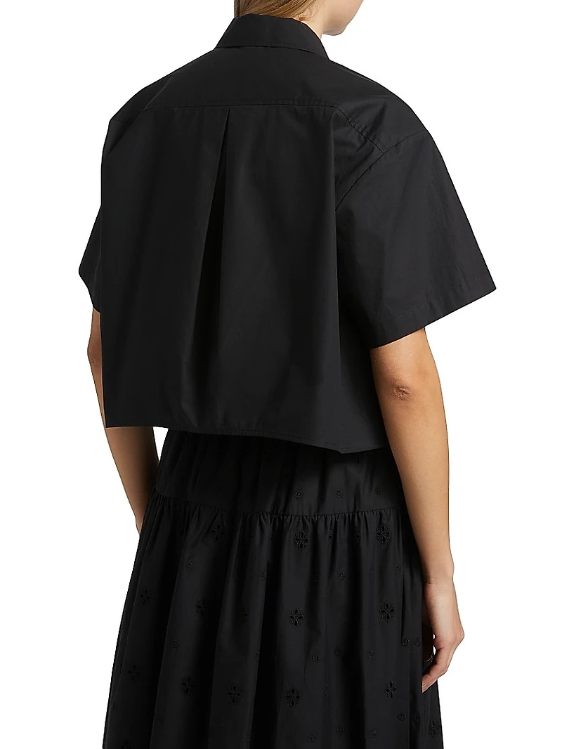 Jade Eyelet Cotton Top