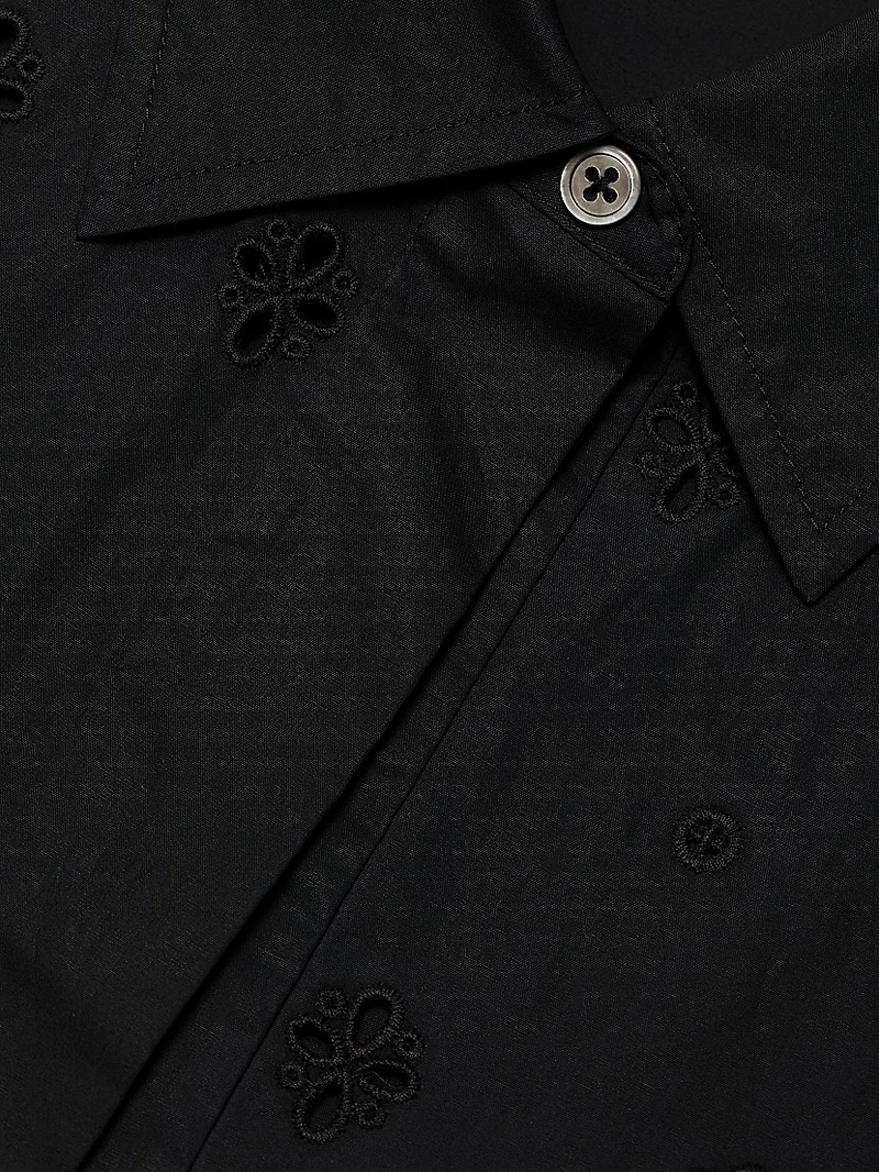 Jade Eyelet Cotton Top