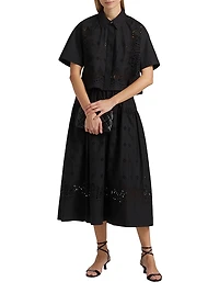 Jade Eyelet Cotton Top