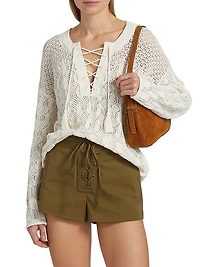 Keri Tieneck Knit Sweater