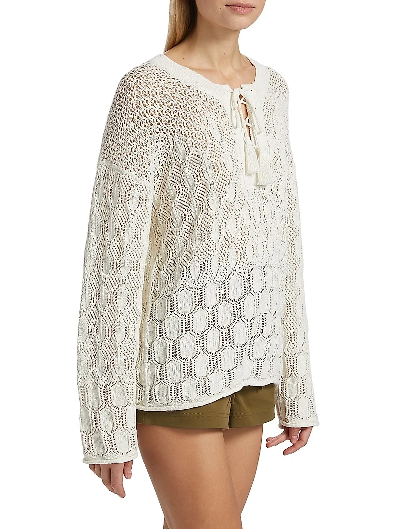 Keri Tieneck Knit Sweater