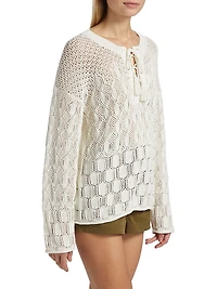 Keri Tieneck Knit Sweater