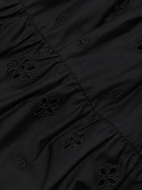 Jay Embroidered Cotton Midi-Skirt