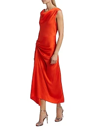 Dara Draped Midi-Dress
