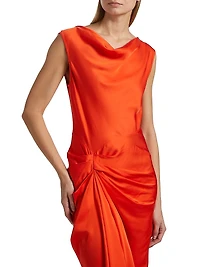 Dara Draped Midi-Dress